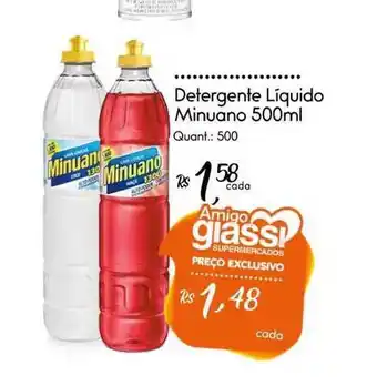 Giassi Supermercados Detergente Líquido Minuano 500ml oferta