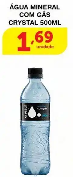 Roldão Água mineral com gás crystal 500ml oferta