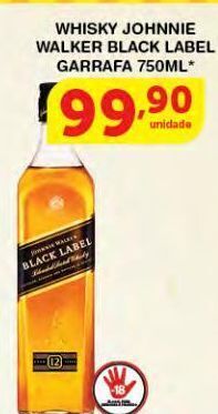 Roldão Whisky johnnie walker black label 750ml oferta