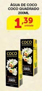 Roldão Água de coco coco quadrado 200ml oferta