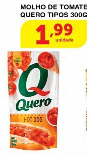 Roldão Molho de tomate quero 300g oferta