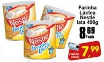 Higa's Supermercado Farinha Lactea Nestle 400g oferta