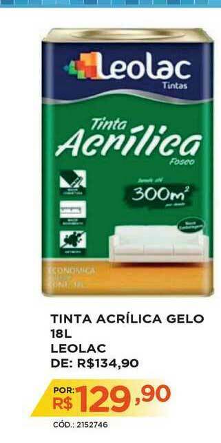 Casa Show Tinta Acrílica Gelo 18l Leolac oferta