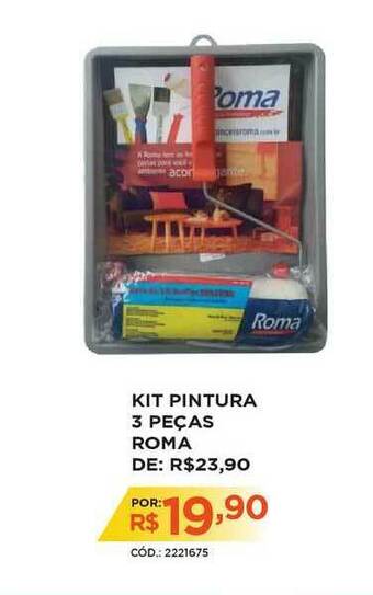 Kit Pintura 3 Peças Roma