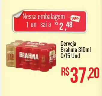 Mart Minas Cerveja Brahma 310ml c/ 15 und oferta