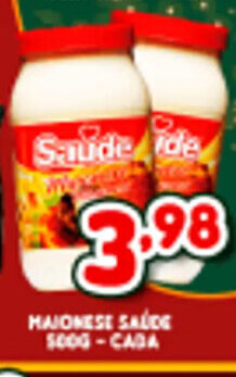 Maionese Saude 500g cada