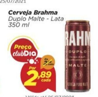 Dia Cerveja Brahma 350ml oferta