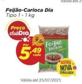 Dia Feijao Carioca Dia 1kg oferta