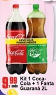 Higa's Supermercado Kit 1 Coca-Cola + 1 Fanta Guarana 2L oferta