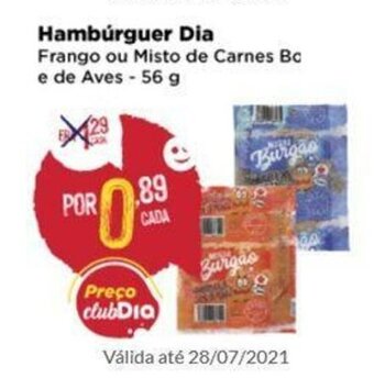 Dia Hamburguer Dia 56g oferta
