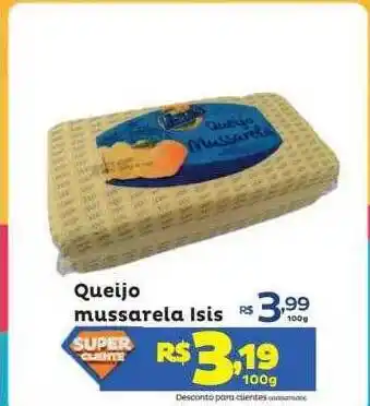 Super Lagoa Queijo mussarela isis oferta