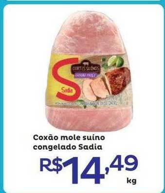 Super Lagoa Coxão mole suíno congelado sadia oferta