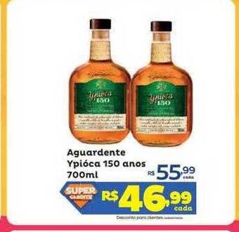 Super Lagoa Aguardente ypióca 150 anos oferta