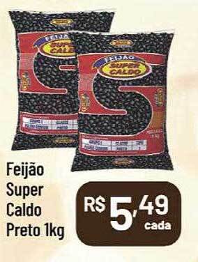 Supermercados Goes Feijão super caldo preto oferta