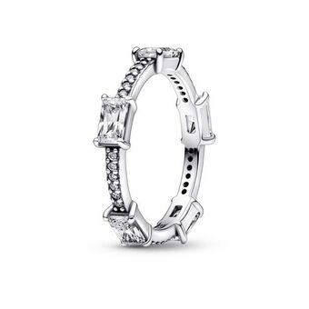 Pandora Anel em pave retangulares brilhantes oferta