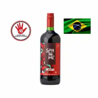 Viinho sant tome tinto suave 1l