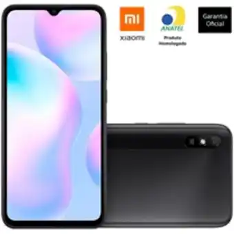 Smartphone xiaomi redmi 9a 32gb cinza tela 6.53” câmera traseira 13mp 2gb ram