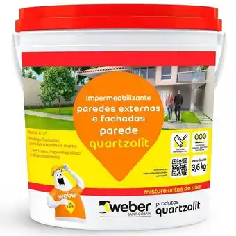 Pão de Açúcar Impermeabilizante para parede branco 3,6kg oferta