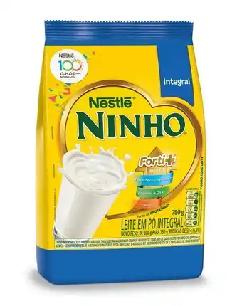 Leite em pó integral ninho forti+ pacote
