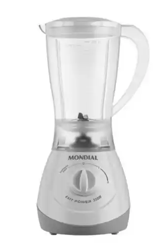 Zema Liquidificador mondial, 2 velocidades + pulsar l550w -branco 110v oferta