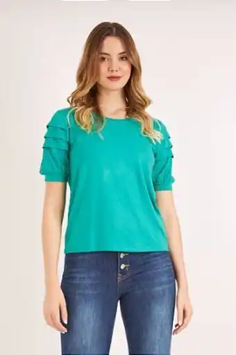 Opção Jeans Malha pienza verde oferta