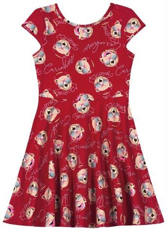 Posthaus Carinhoso - vestido estampado evasê ursinhos menina oferta