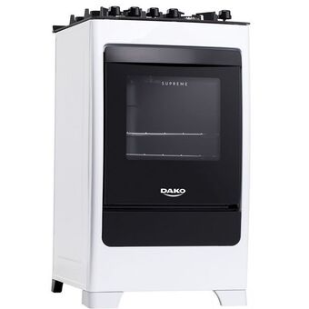 Gazin Fogão dako 4 bocas supreme glass automático mesa de vidro forno 60l oferta