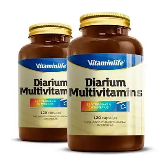 Pão de Açúcar Kit 2 diarium multivitamins vitaminlife 120 cápsulas oferta
