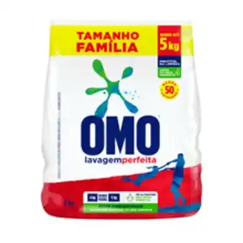 Supermercados Pague Menos Sabão em pó omo lavagem perfeita 4kg oferta