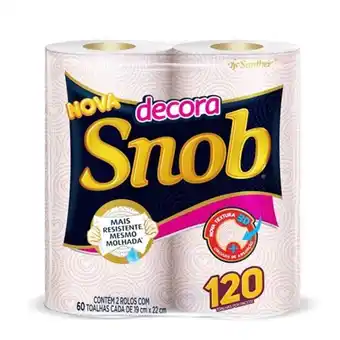 Supermercados Joanin Toalha de papel snob decorado pacote 2 un oferta