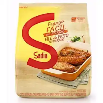 Filé de peito de frango temperado fácil sadia 700g