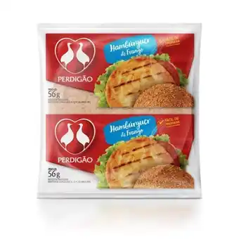 Brasão Supermercados Hambúrguer perdigão frango embalagem 56g oferta