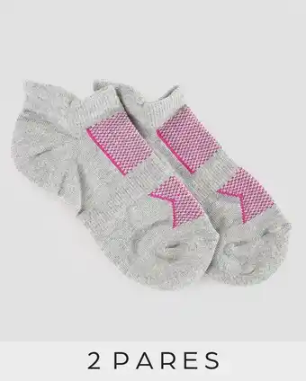 Riachuelo Kit meia 3 pares cano invisível - cinza mescla oferta