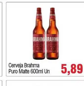 Spani Atacadista Cerveja Brahma Puro Malte 600ml oferta