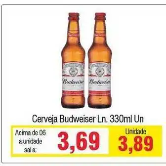 Spani Atacadista Cerveja Budweiser 330ml oferta