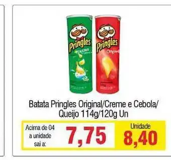 Batata Pringles Original Creme E Cebola Queijo 114g/120g