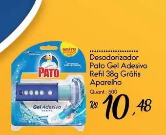 Giassi Supermercados Desodorizador Pato Gel Adesivo Refil Grátis Aparelho oferta