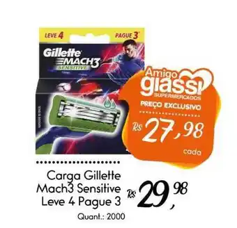 Carga Gillette Mach3 Sensitive Leve 4 Pague 3