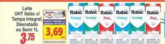 Serrano Supermercado Leite uht italac c tampa integral desnatado ou semi oferta