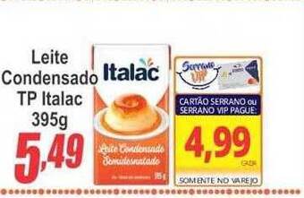 Serrano Supermercado Leite condensado tp italac oferta