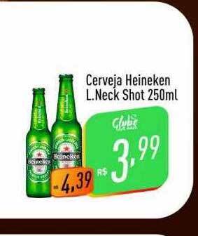 Supermercados Pague Menos Cerveja heineken l.neck shot oferta