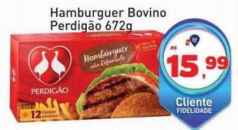 Tonin Superatacado Hamburguer bovino perdigão oferta