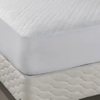 Protetor para colchão casal com elástico impermeável - branco