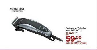 Carrefour Cortador p- cabelos mondial cr-02 oferta