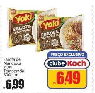Supermercados Koch Farofa de mandioca yoki temperada oferta