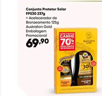 Zaffari Conjunto protetor solar fps30 + acelerador de bronzeamento australian gold oferta