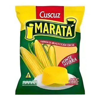 Serrano Supermercado Farinha de milho flocada cuscuz maratá 500g oferta