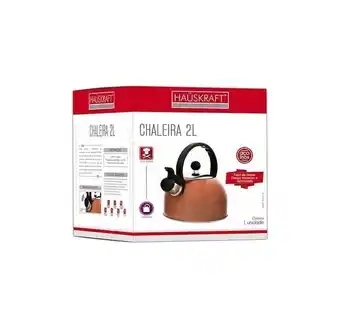 Pão de Açúcar Chaleira inox 2l rose hauskraft oferta