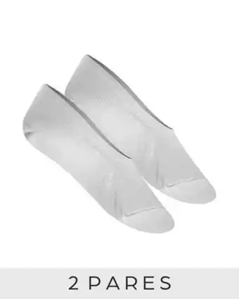 Riachuelo Kit 2 pares meia sapatilha - branco oferta