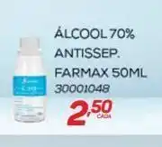 GBarbosa Álcool 70% antissepticofarmax 50ml oferta